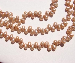 Golden Taupe Dancing Pearls, 4-4.5mm