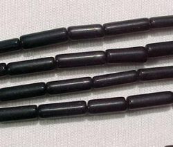 Black Onyx Tubes, 4x12mm