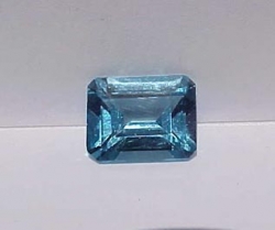 Swiss Blue Topaz Emerald Cut, 7x5mm
