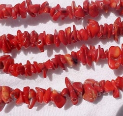 Coral Chips, Rustic 8-10mm, 52"