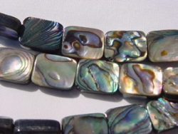 Abalone Rectangles, 14x10mm