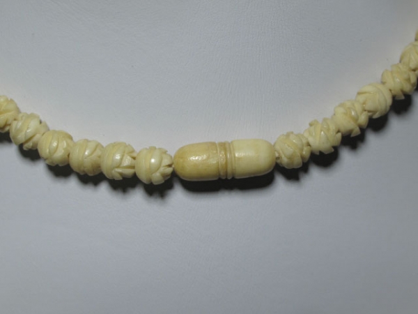 Beads Bone White Small Vintage Beads 6mm 