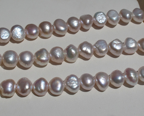 Golden Nugget Freshwater Pearl Beads - 10-11mm