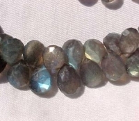 Labradorite Briolettes, 12x9mm