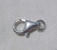 Trigger Lobster Clasp, Silverplate, 12mm