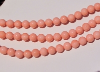 Salmon Mother-of-Pearl Rounds, 6mm