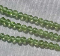 Peridot Polished Rounds, 4mm