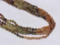 Fall Mix Tourmaline, Faceted Teardrops, 5x3mm