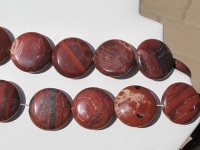 Red Jasper Coins, 25mm, each