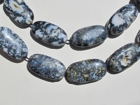 Madagascar Speckled Agate, 22x38mm Oval Pillows