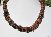 Rustic Turquoise Heshi-Brown, Graduated 14-22mm