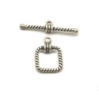 Twisted Rope Square Toggle, 11mm
