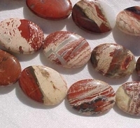 Red Sandstone Jasper Oval, 24x18mm