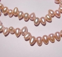 Natural Pink Dancing Pearls, 9x6mm