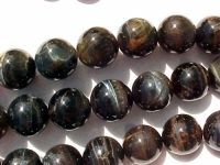 Blue Tigerseye Polished Rounds, 16mm