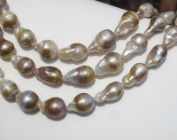 Goldwash Lilac Meteor Circle' Pearls, 12-14mm