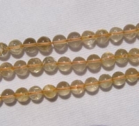 Citrine Rounds, 6mm