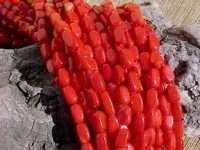 Red Coral, 6x4mm Rectangles