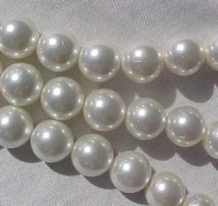 White Shell Pearls, 8mm