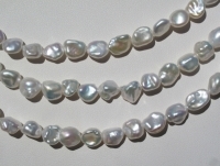 Pearly White Keshi Nuggets, 8-9mm