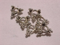 Bali Silver Cluster Spacers, 9mm