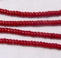 Red Coral Heshi, 4mm