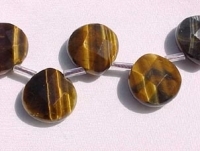 Tigerseye Briolettes, 14mm