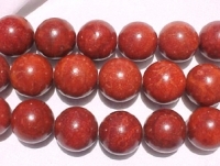 Red Sponge Coral Rounds, 12mm