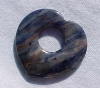 Blue Jasper Heart Donut, 45mm