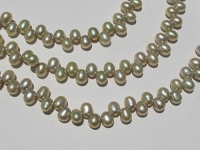 Golden Spring Green Dancing Pearls, 5x6mm