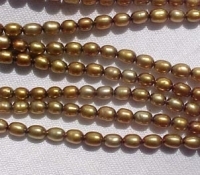 Bronze Shimmers, 3.5-4mm rice