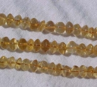 Citrine Rondels, Light Gold, 6-7mm