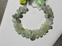 Prehnite Flat Briolettes, 14-15mm