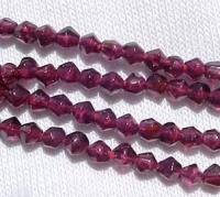 Red Garnet Hand Faceted, 3mm round