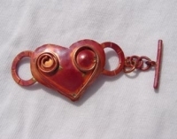 Copper Heart Toggle