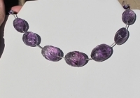 7 Piece Carved Amethyst Suite , 16-18mm