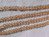 Citrine Rounds, 2-2.5mm