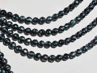 Blue Teal Faceted Pearls, 6-6.5mm potato