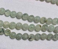 Prehnite Polished Rounds, 4mm