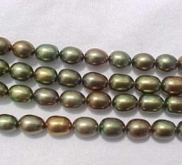 Bronzed Olive Green, 5-5.5mm rice