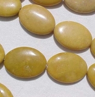 Golden Jade Ovals, 30mm x 20mm