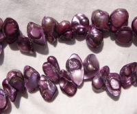 Mabe Pieces, Dusty Grape, 10-12mm
