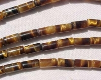 Tigerseye Tubes, 8x4mm