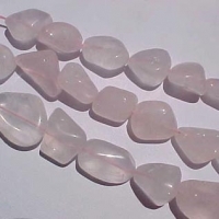 Rose Quartz Tumbled Nuggets, 15x12mm