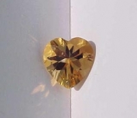 Citrine Heart Cut, 8x8mm