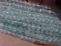 Light Blue Quartz Rounds, 3.5-4mm