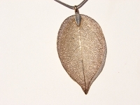 Leaf Pendant, Gold-Plated
