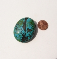 Single Turquoise Bead, 36x46mm