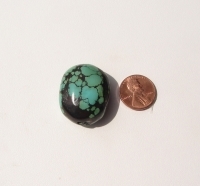Single Turquoise Bead, 30x25mm