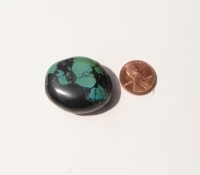 Single Turquoise Bead, 35x29mm
